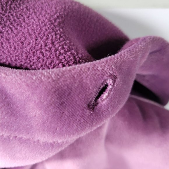 Columbia Womens Jacket  Size Large  Purple Velour  Full Zip  Long Sleeve Hooded - Picture 5 of 5